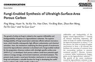 Fungi-Enabled Synthesis of Ultrahigh-Surface-Area Porous Carbon.